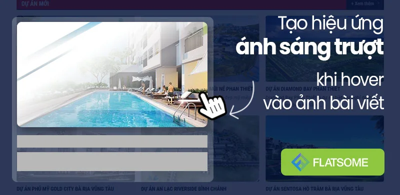 Add light effect on hover for post images