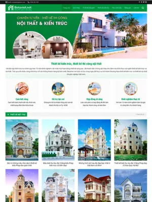 Construction company website template preview