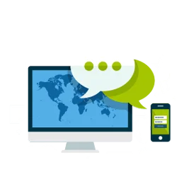 Trang chủ 3 Social media marketing service illustration